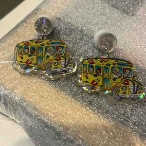 The Magic School Bus Earrings Teacher Earrings